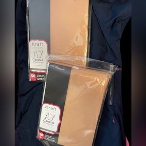 2 packs Kraft smooth A7 cards and envelopes 50 count